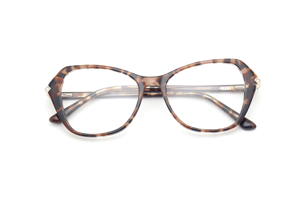 Elevate Your Style with Exquisite Acetate+Metal Glasses: Unleashing the Brilliance of Diamonds and Unparalleled Craftsmanship!